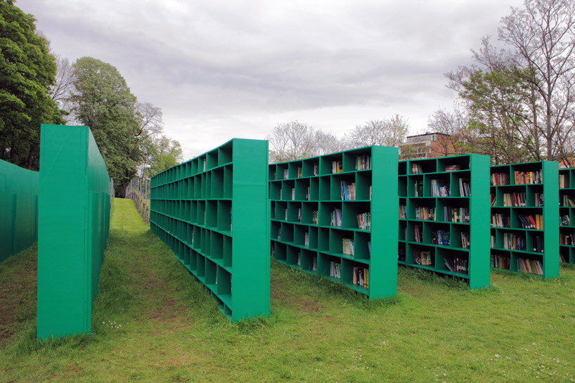 bookyard an outdoor library by massimo bartolini